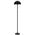 Floor Lamp E27 Foot Switch 1580mm Glossy Black Estiq Telbix