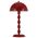Table Lamp E14 Inline Switch Glossy Red Estiq Telbix