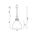 Pendant Light E27 400mm White Fabrica Telbix