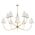 Pendant Light 10 Light E14 1515mm Nickel Ivory Farnix Telbix
