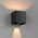 Outdoor Wall Light LED 5W Tri-Colour IP65 Black Sand Flip Telbix