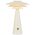 Table Lamp E27 Base Dimmer Glossy Beige Matt Gold Halvik Telbix