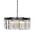 Pendant Light Frame Only 16 Light E14 Black Crystal Serene Telbix