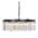 Pendant Light Frame Only 9 Light E14 Black Crystal Serene Telbix