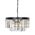 Pendant Light Frame Only 8 Light E14 Black Crystal Serene Telbix