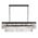 Pendant Light Frame Only 9 Light E14 Black Crystal Serene Telbix