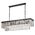 Pendant Light Frame Only 6 Light E14 Black Crystal Serene Telbix