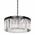 Pendant Light Frame Only 9 Light E14 Black Crystal Serene Telbix