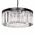 Pendant Light Frame Only 9 Light E14 Black Crystal Serene Telbix