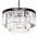 Pendant Light Frame Only 6 Light E14 Black Crystal Serene Telbix