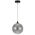 Pendant Light LED 4W 3000K 250mm Black Clear Kupla Telbix