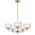 Pendant Light 5 Light E14 660mm Black Matt Clear Moreno Telbix