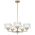 Pendant Light 5 Light E14 660mm Black Matt Clear Moreno Telbix