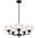 Pendant Light 5 Light E14 660mm Black Matt Clear Moreno Telbix