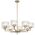 Pendant Light 8 Light E14 860mm Black Matt Clear Moreno Telbix