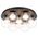 Ceiling Light 7 Light G9 390mm Matt Black Opal Glass Mosari Telbix