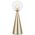 Table Lamp G9 Inline Switch Black Opal Glass Mosari Telbix