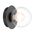 Wall Light G9 Matt Black Opal Glass Mosari Telbix