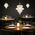 Pendant Light E27 280mm Antique Gold Frost Privas Telbix