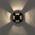 Inground Light 24V LED 3W 3000K IP65 4 Way Black Raker Telbix