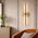 Wall Light LED 12W 3000K Beige Travertine Vintage Brass Rimini Telbix