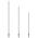 Garden Post Light Set of 3 24V LED 1W 3000K IP65 Black Rush Telbix