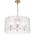 Pendant Light 6 Light E14 550mm Antique Gold Clear Samona Telbix
