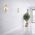 Wall Light 2 Light E14 Antique Gold Clear Samona Telbix