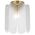 Batten Fix Light B22 205mm Antique Gold Clear Samona Telbix