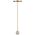 Floor Lamp LED 14W Antique Brass Black Marble Sisby Telbix
