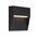 Outdoor Wall Light Square LED 3W 24V 3000K Black Terin Telbix
