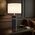 Table Lamp E27 Inline Switch Black Antique Gold Valda Telbix