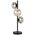Table Lamp 3 Light G9 Inline Switch Black Matt Mirror Varlin Telbix