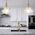 Pendant Light E27 265mm Antique Gold Frost Verdun Telbix