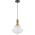 Pendant Light E27 265mm Antique Gold Frost Verdun Telbix