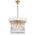Pendant Light 6 Light E14 400mm Chrome Crystal Virell Telbix