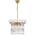 Pendant Light 6 Light E14 400mm Chrome Crystal Virell Telbix