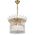 Pendant Light 6 Light E14 400mm Gold Crystal Virell Telbix