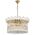 Pendant Light 9 Light E14 560mm Chrome Crystal Virell Telbix