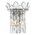 Wall Light 2 Light E14 Gold Crystal Virell Telbix