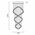 Pendant Light 5 Light GU10 1200mm Chrome Clear Savina Telbix