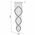 Pendant Light 5 Light GU10 1800mm Chrome Clear Savina Telbix
