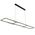 Pendant Light LED 56W Tri-Colour 1800mm Black Crystal Zafra Telbix