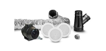 Heat Transfer Kit for 1 to 3 Rooms | 280 m³/h Airflow | 120W Power | Adjustable Grilles by Fantech