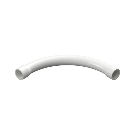 25mm White PVC 90° Communication Bend
