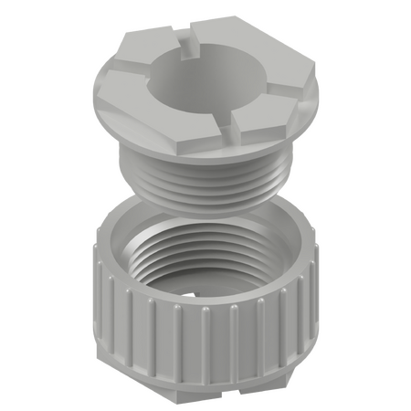 50mm Grey Male & Female Threaded PVC Bushing