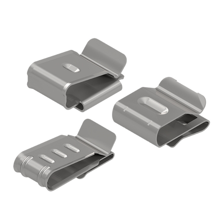 2 x 4.0mm Stainless Steel Solar Cable Clips