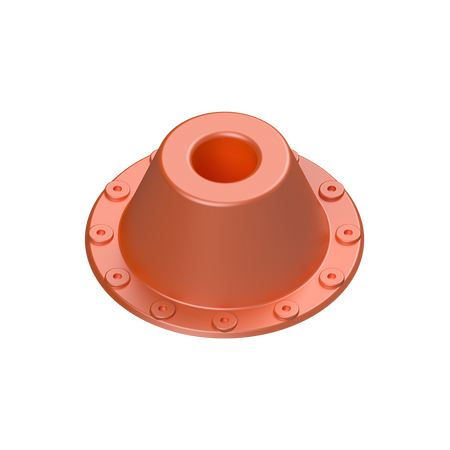 25mm Orange PVC Locating Flange