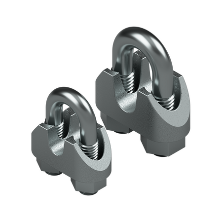 6mm Zinc Plated Steel Wire Rope Grip