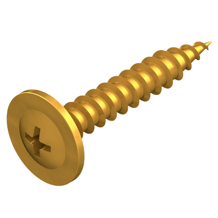 8G x 25mm C3 Galvanised Button Head Needle Point Screw - 200 Pack